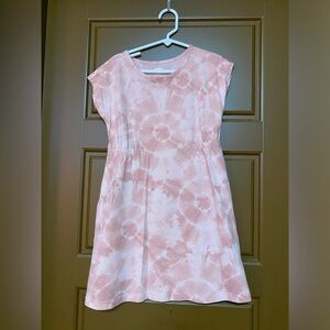 Girls Pink Tie-Dye Dress